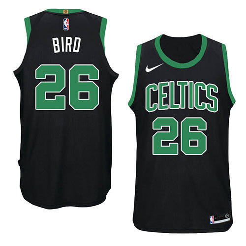 Camiseta Jabari Bird 26 Boston Celtics Statement 2018 Negro Hombre