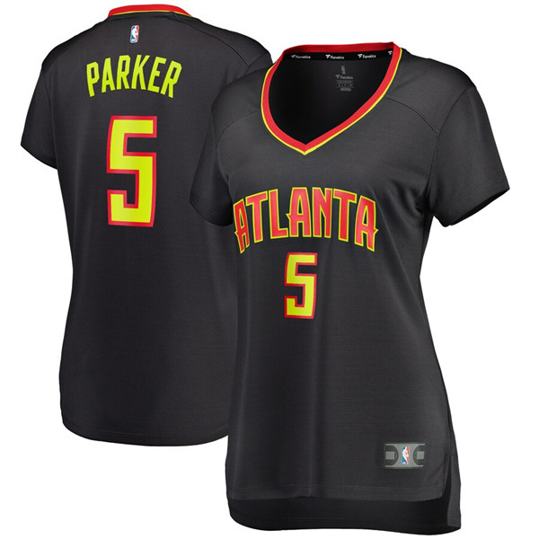 Camiseta Jabari Parker 5 Atlanta Hawks icon edition Negro Mujer