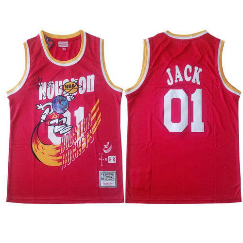 Camiseta Jack 1 Houston Rockets clásico 2018 rojo Hombre