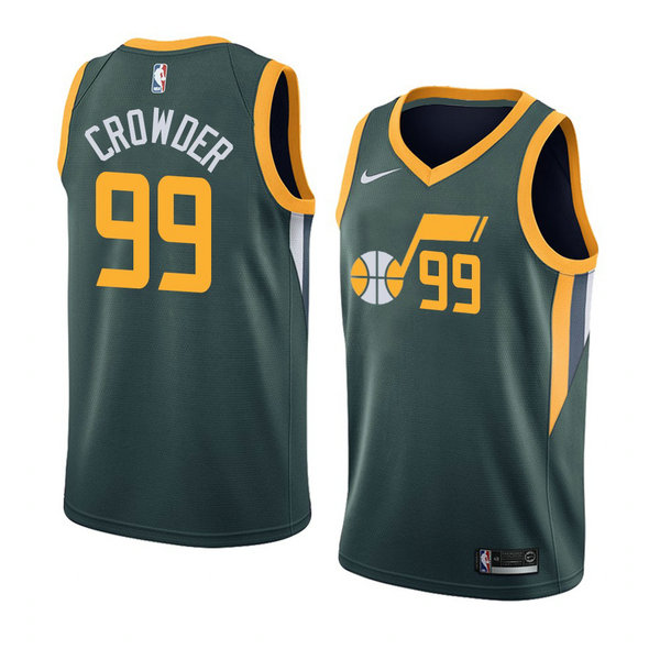 Camiseta Jae Crowder 99 Utah Jazz 2020-21 Temporada Statement Verde Hombre