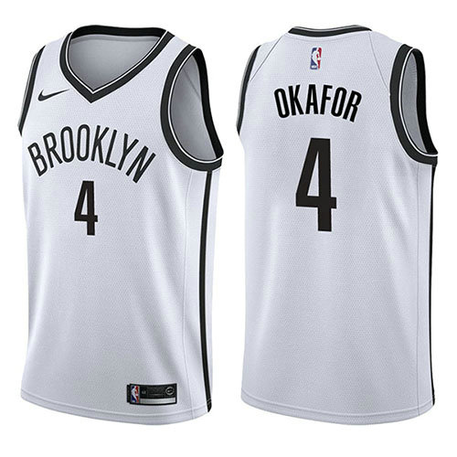 Camiseta Jahlil Okafor 4 Brooklyn Nets Association 2017-18 Blanco Hombre