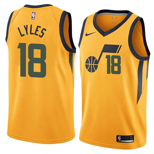 Camiseta Jairus Lyles 18 Utah Jazz Statement 2018 Amarillo Hombre