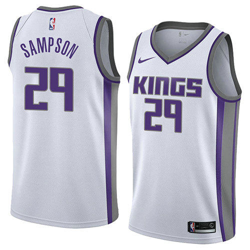 Camiseta Jakarr Sampson 29 Sacramento Kings Association 2018 Blanco Hombre