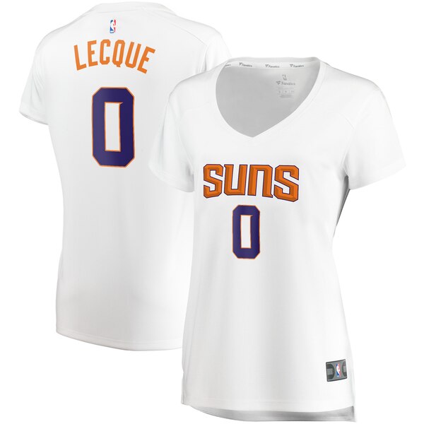 Camiseta Jalen Lecque 0 Phoenix Suns association edition Blanco Mujer