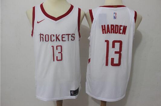 Camiseta James Harden 13 Houston Rockets Baloncesto blanco Hombre
