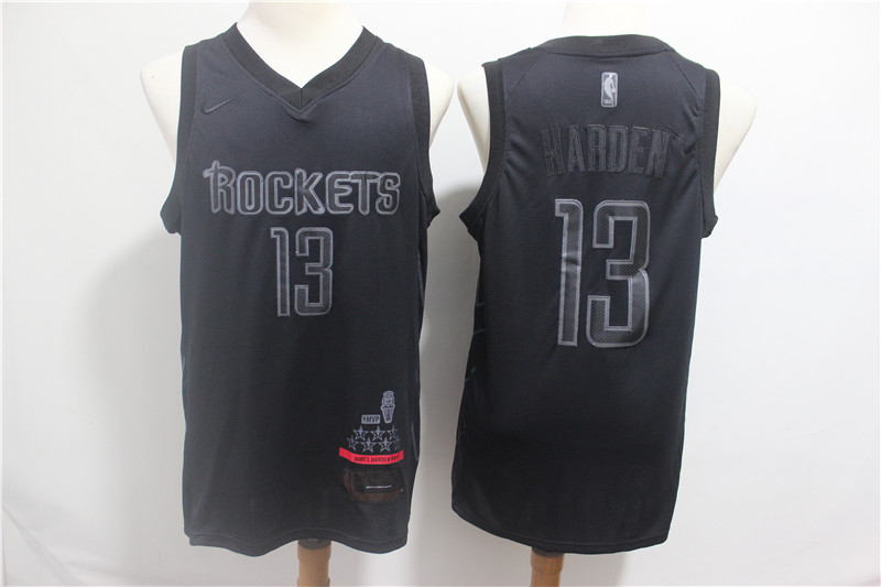 Camiseta James Harden 13 MVP Houston Rockets Negro Hombre