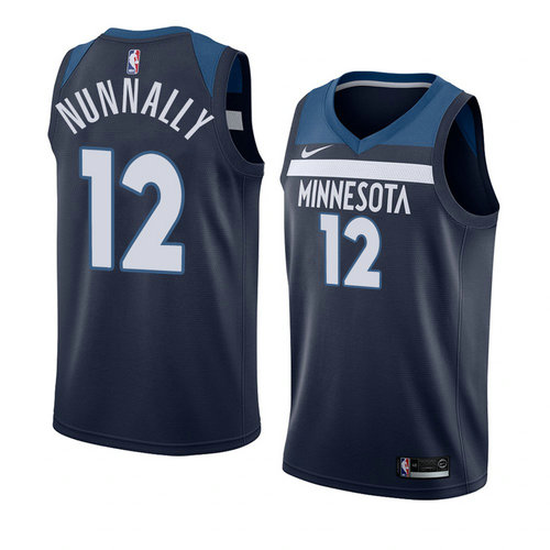Camiseta James Nunnally 12 Minnesota Timberwolves Icon 2018 Azul Hombre