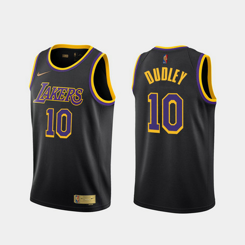 Camiseta Jared Dudley 10 Los Angeles Lakers 2020-21 Earned Edition negro Hombre