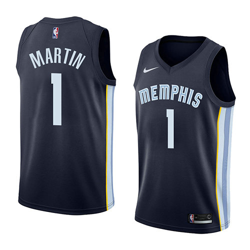 Camiseta Jarell Martin 1 Memphis Grizzlies Icon 2018 Azul Hombre