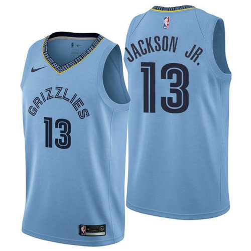 Camiseta Jaren Jackson Jr 13 Memphis Grizzlies 2018-2019 azul Hombre