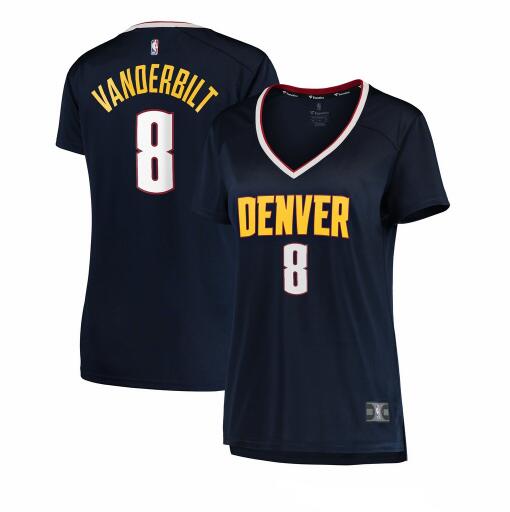 Camiseta Jarred Vanderbilt 8 Denver Nuggets icon edition Armada Mujer