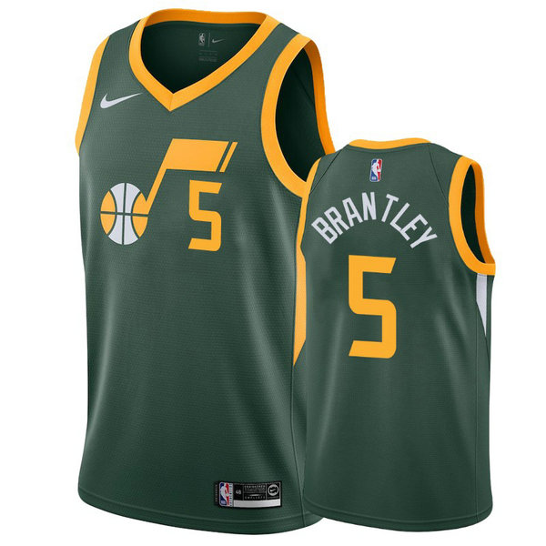 Camiseta Jarrell Brantley 5 Utah Jazz 2020-21 Temporada Statement Verde Hombre