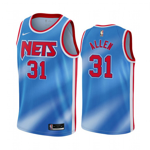 Camiseta Jarrett Allen 31 Brooklyn Nets 2020-21 Classic Edition Azul Hombre