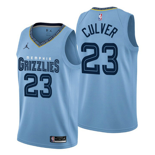 Camiseta Jarrett Culver 23 Memphis Grizzlies 2022-2023 Statement Edition azul Hombre
