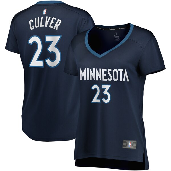 Camiseta Jarrett Culver 23 Minnesota Timberwolves icon edition Armada Mujer