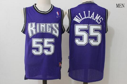 Camiseta Jason Williams 55 Sacramento Kings Baloncesto Púrpura Hombre