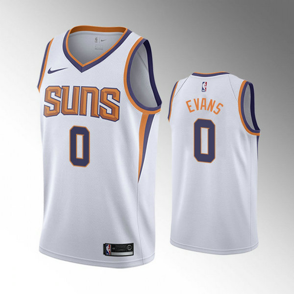 Camiseta Jawun Evans 0 Phoenix Suns 2020-21 Temporada Statement Bianca Hombre