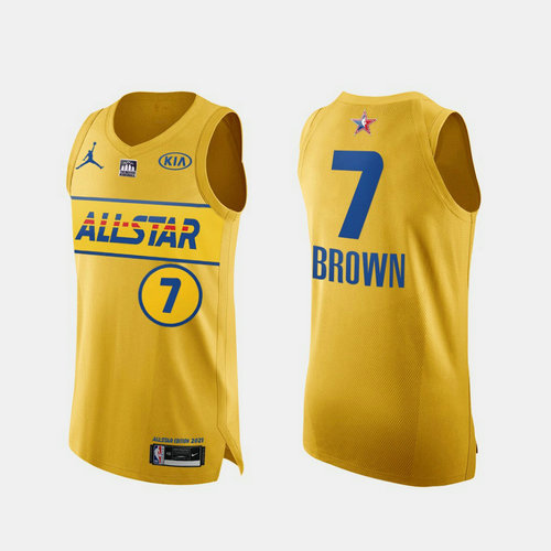 Camiseta Jaylen Brown 7 All Star 2021 oro Hombre