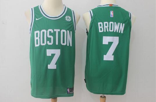 Camiseta Jaylen Brown 7 Boston Celtics Baloncesto Verde Hombre