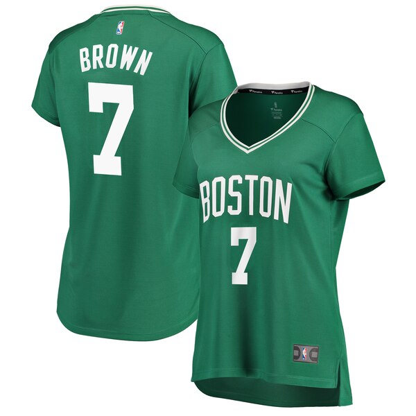Camiseta Jaylen Brown 7 Boston Celtics icon edition Verde Mujer