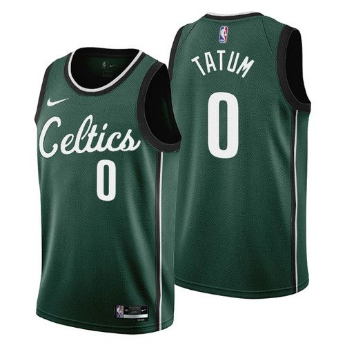 Camiseta Jayson Tatum 0 San Antonio Spurs 2022-2023 City Edition verde Hombre