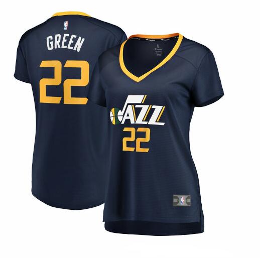 Camiseta Jeff Green 22 Utah Jazz icon edition Armada Mujer