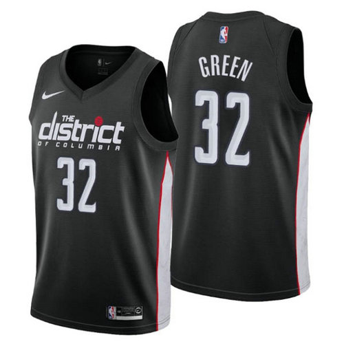 Camiseta Jeff Green 32 Washington Wizards ciudad 2019 negro Hombre