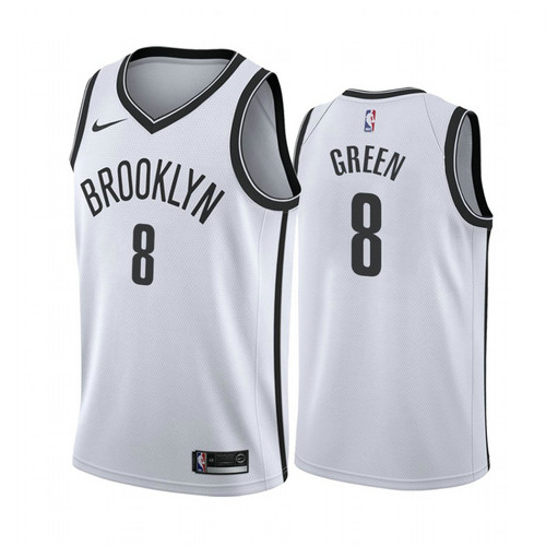 Camiseta Jeff Green 8 Brooklyn Nets 2020-21 Association Blanco Hombre