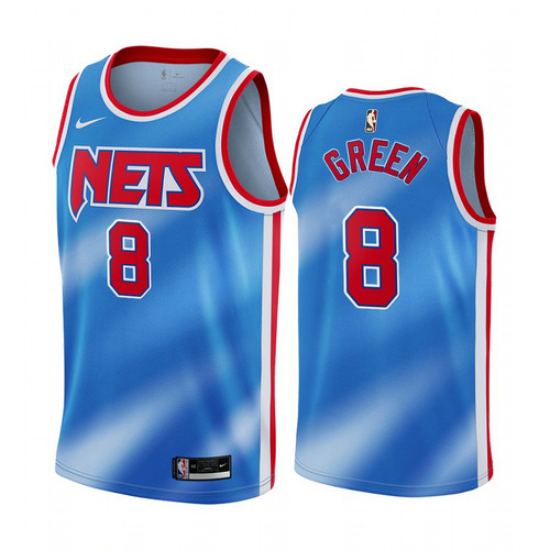 Camiseta Jeff Green 8 Brooklyn Nets 2020-21 Classic Edition Azul Hombre