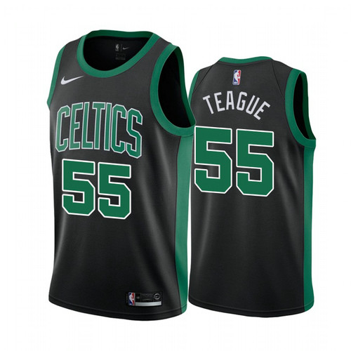 Camiseta Jeff Teague 55 Boston Celtics 2020-21 Statement Negro Hombre