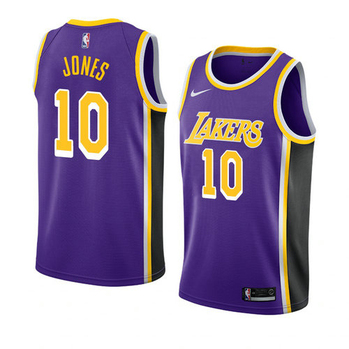 Camiseta Jemerrio Jones 10 Los Angeles Lakers Statement 2018-19 Púrpura Hombre