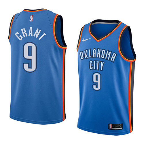 Camiseta Jerami Grant 9 Oklahoma City Thunder Icon 2018 Azul Hombre