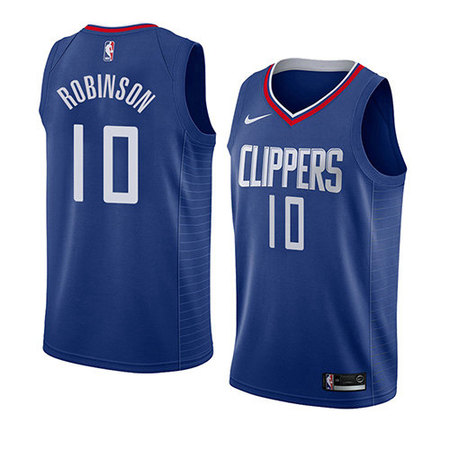 Camiseta Jerome Robinson 10 Los Angeles Clippers Icon 2018 Azul Hombre