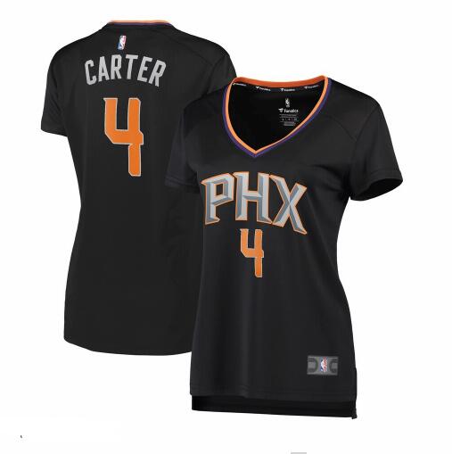Camiseta Jevon Carter 4 Phoenix Suns statement edition Negro Mujer