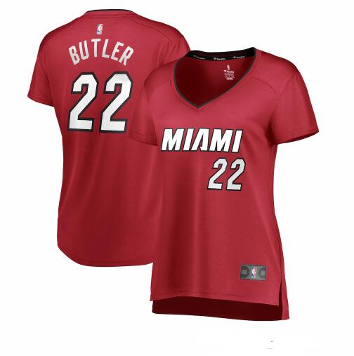 Camiseta Jimmy Butler 22 Miami Heat statement edition Rojo Mujer