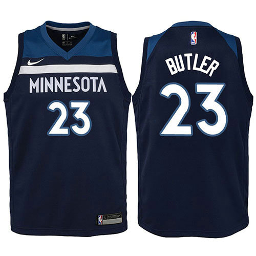 Camiseta Jimmy Butler 23 Minnesota Timberwolves 2017-18 Azul Nino