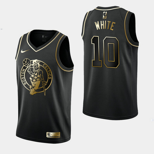 Camiseta Jo Jo White 10 Boston Celtics Golden Edition Negro Hombre