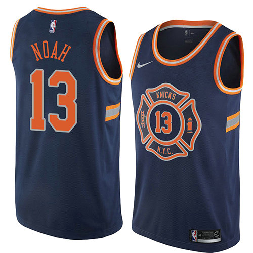 Camiseta Joakim Noah 13 New York Knicks Ciudad 2018 Azul Hombre
