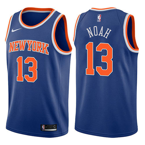 Camiseta Joakim Noah 13 New York Knicks Icon 2017-18 Azul Hombre