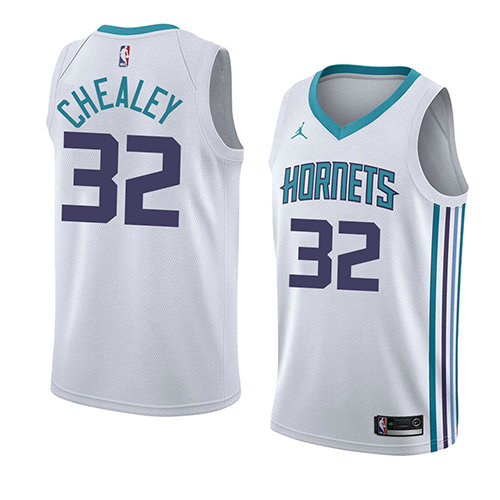 Camiseta Joe Chealey 32 Charlotte Hornets Association 2018 Blanco Hombre