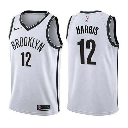 Camiseta Joe Harris 12 Brooklyn Nets Association 2017-18 Blanco Hombre