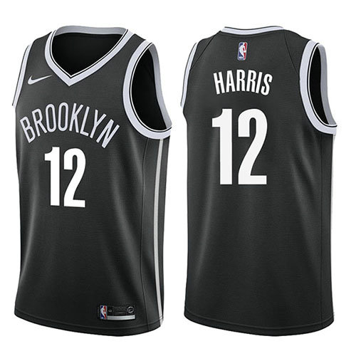 Camiseta Joe Harris 12 Brooklyn Nets Icon 2017-18 Negro Hombre