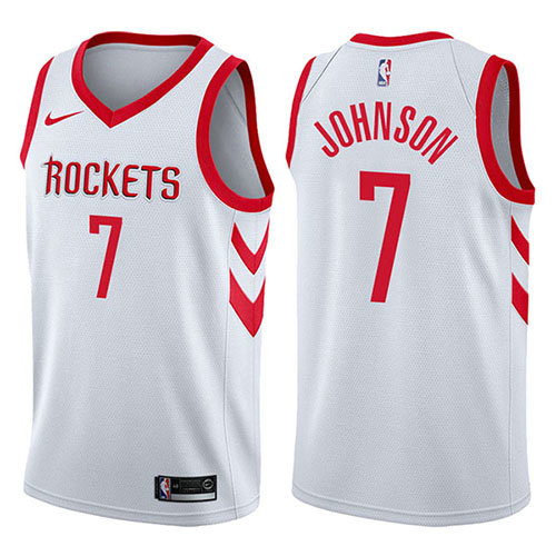 Camiseta Joe Johnson 7 Houston Rockets Association 2017-18 Blanco Hombre