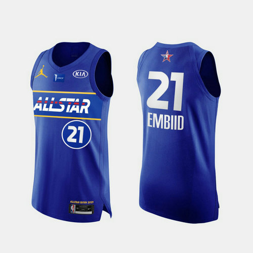 Camiseta Joel Embiid 21 All Star 2021 azul Hombre