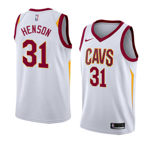 Camiseta John Henson 31 Cleveland Cavaliers Association 2018 Blanco Hombre