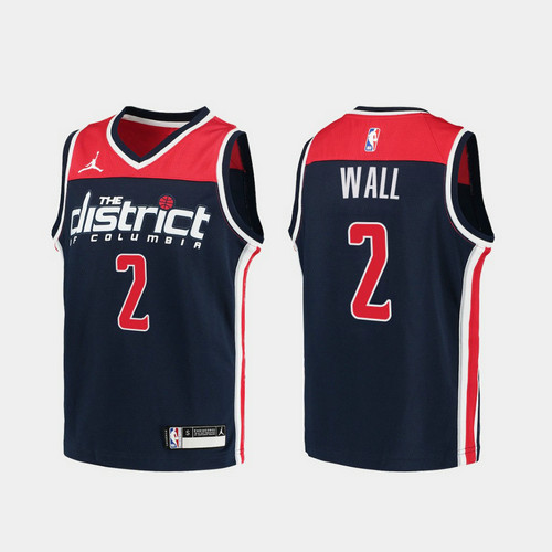 Camiseta John Wall 2 Washington Wizards 2020-21 Statement azul Hombre