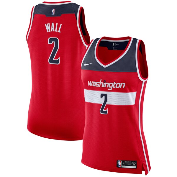 Camiseta John Wall 2 Washington Wizards Nike icon edition Rojo Mujer