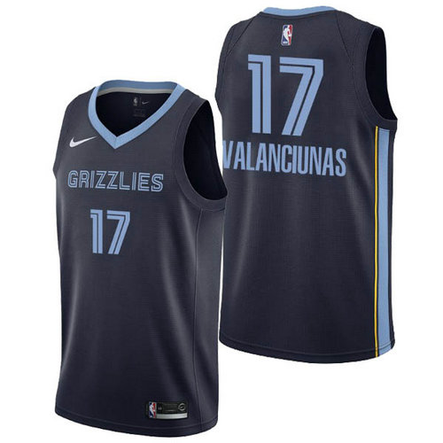 Camiseta Jonas Valanciunas 17 Memphis Grizzlies nike azul Hombre