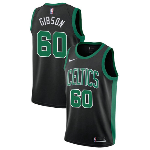 Camiseta Jonathan Gibson 60 Boston Celtics Statement 2017-18 Negro Hombre