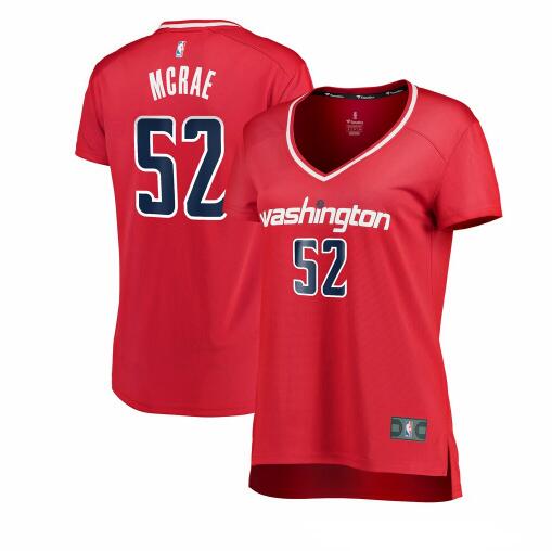 Camiseta Jordan McRae 52 Washington Wizards icon edition Rojo Mujer